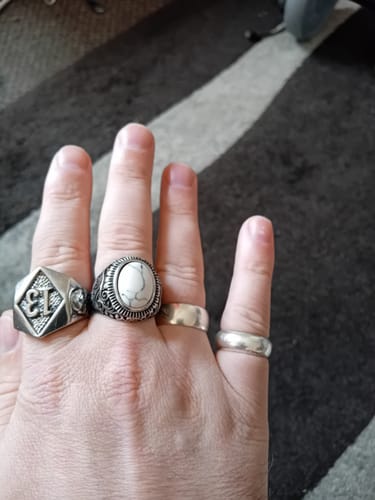 Customer photo review of White Stone Ring