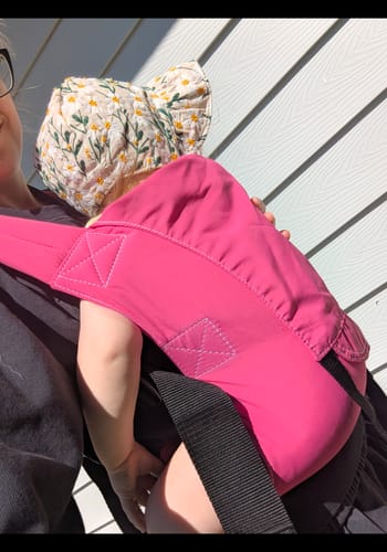 Customer photo review of Integra Baby Carrier Solar Electric Pink