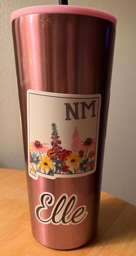 Customer photo review of New Mexico Painterly Pattern Sticker