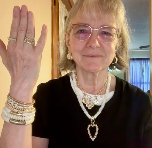 Customer photo review of White Clover Charm