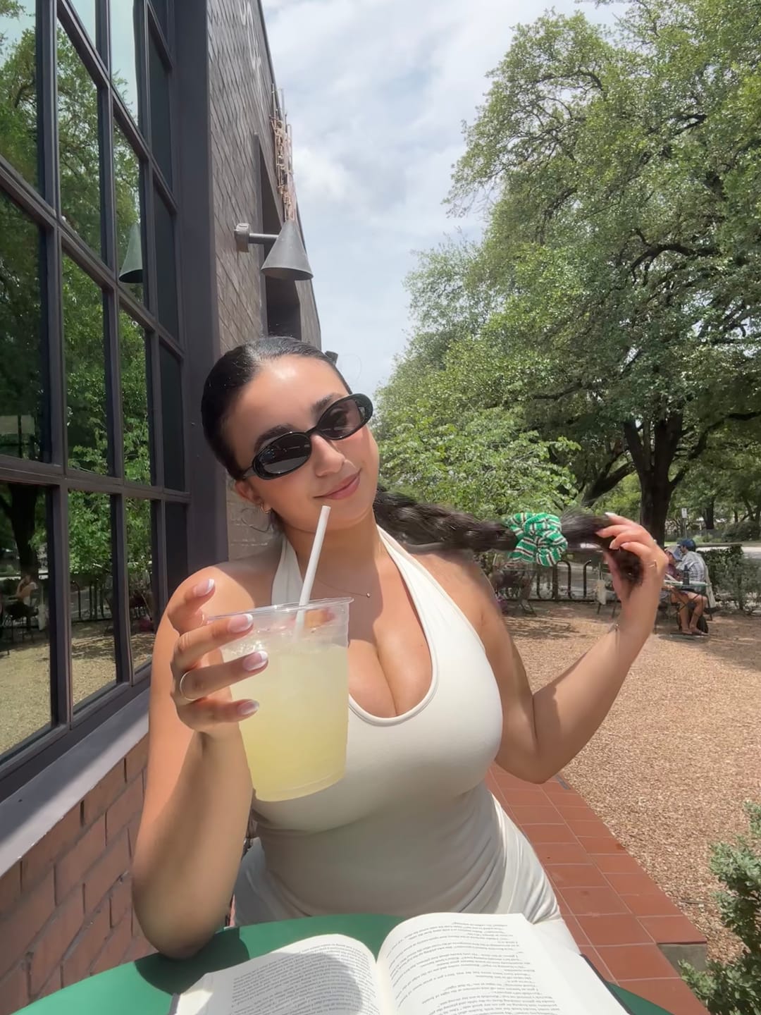 Customer photo review of The Halter Tank / Crème
