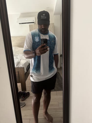 Customer photo review of Honduras Heritage Custom Football Jersey