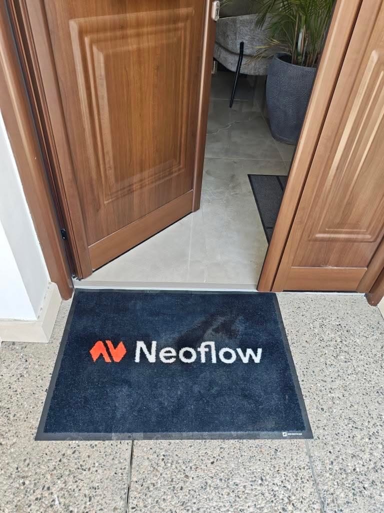 Customer photo review of Custom Indoor Logo Mat