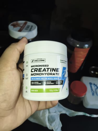 Customer photo review of Wellcore - Pure Micronised Creatine Monohydrate | Kiwi Kick (122g, 33 servings)