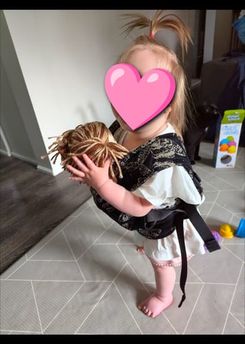 Customer photo review of Queen of the Night Pamina Doll Carrier by LennyLamb