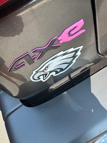 Customer photo review of 4xe Rear Tailgate Badge Emblem JL