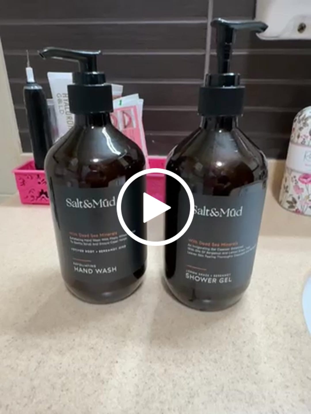 Customer video review of Exfoliating Hand Wash With Dead Sea Minerals 500ml