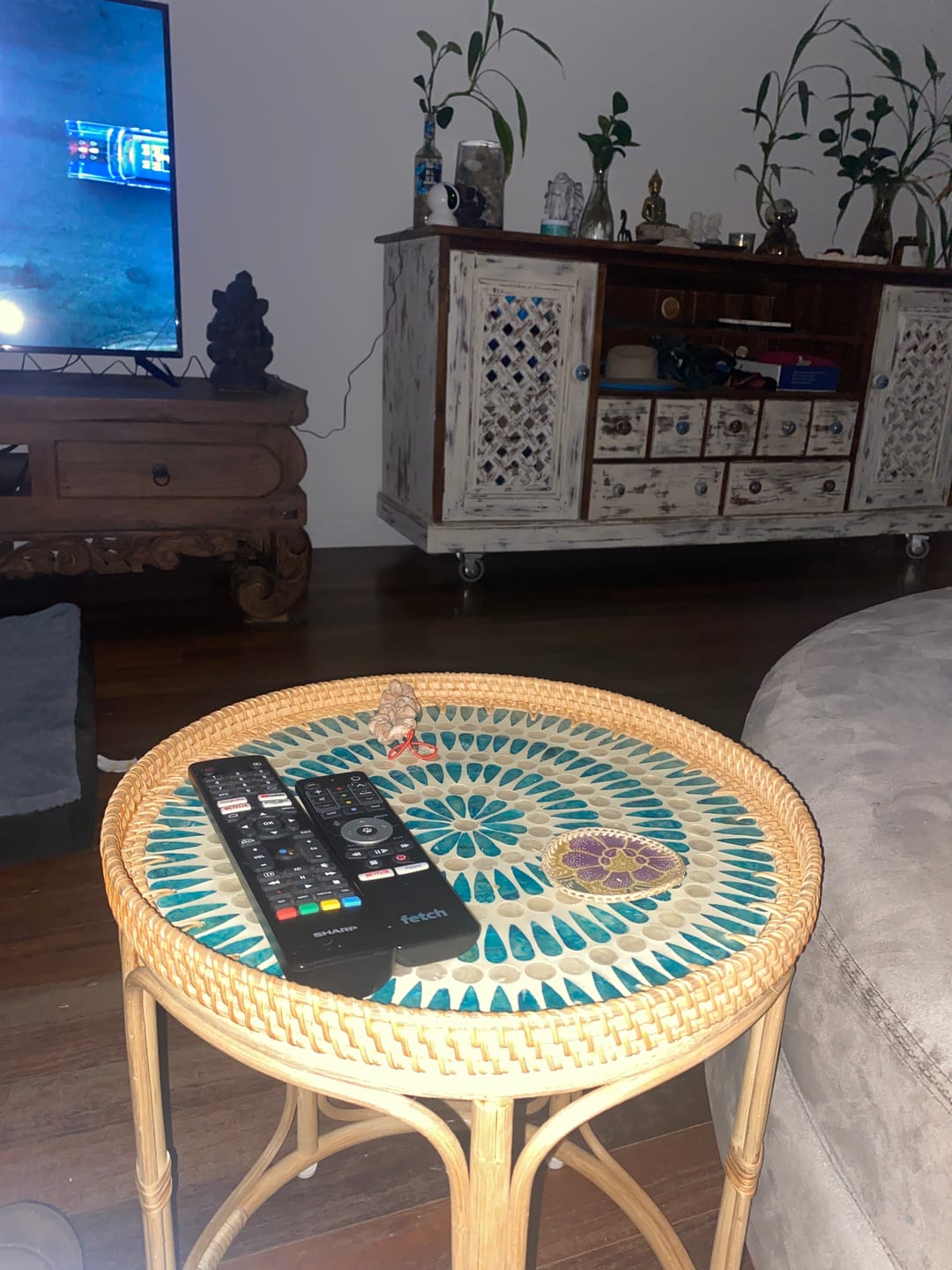Customer photo review of Serene Rattan Table