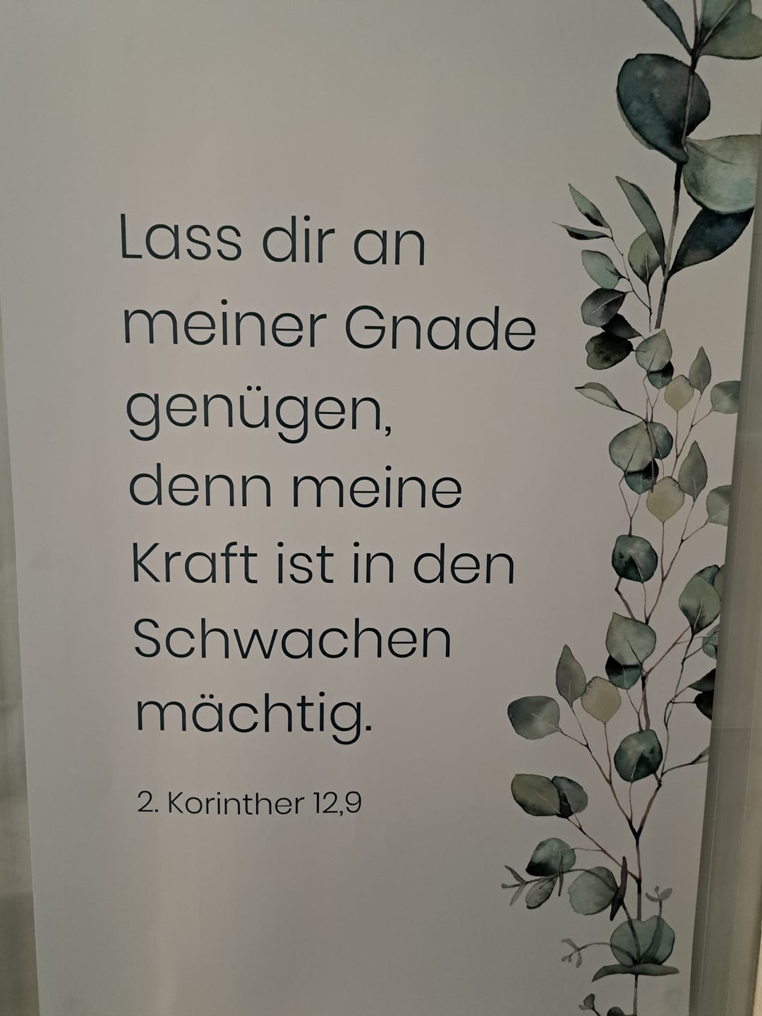 Customer photo review of Personalisiertes Poster "Mein Bibelvers" · Dein Wunschtext