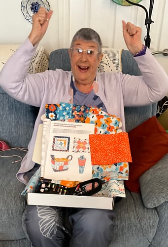 Customer photo review of Mrs Quilty Subscription Box 6