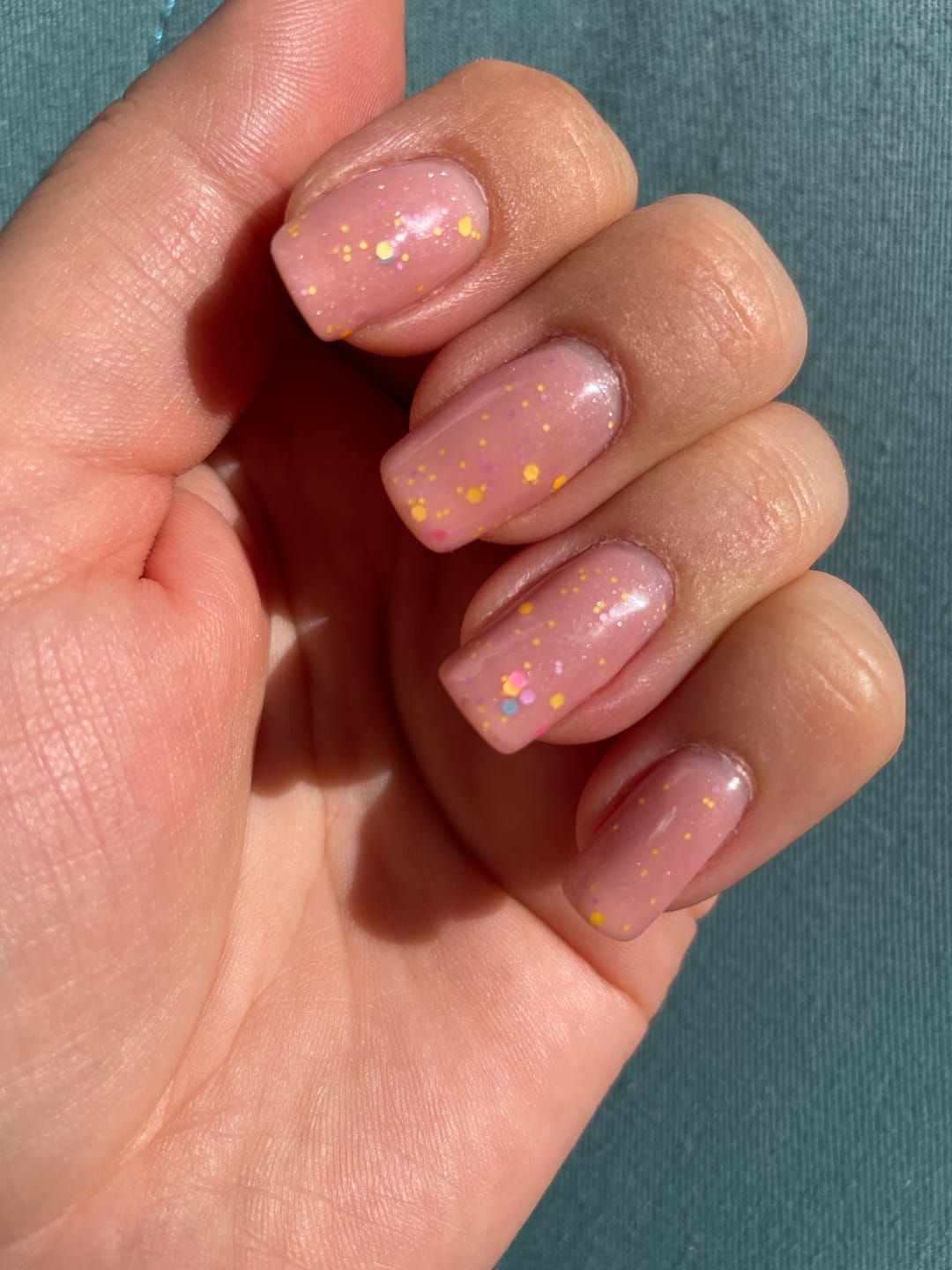 Customer photo review of Gel polish "Didier Lab", Confetti, Wedding, 10ml