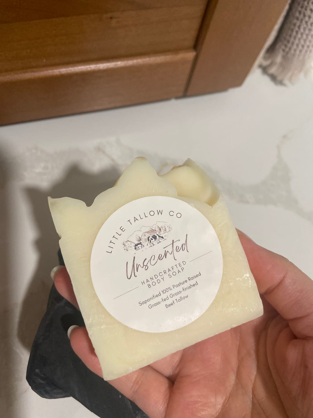 Customer photo review of Handmade Tallow Soap