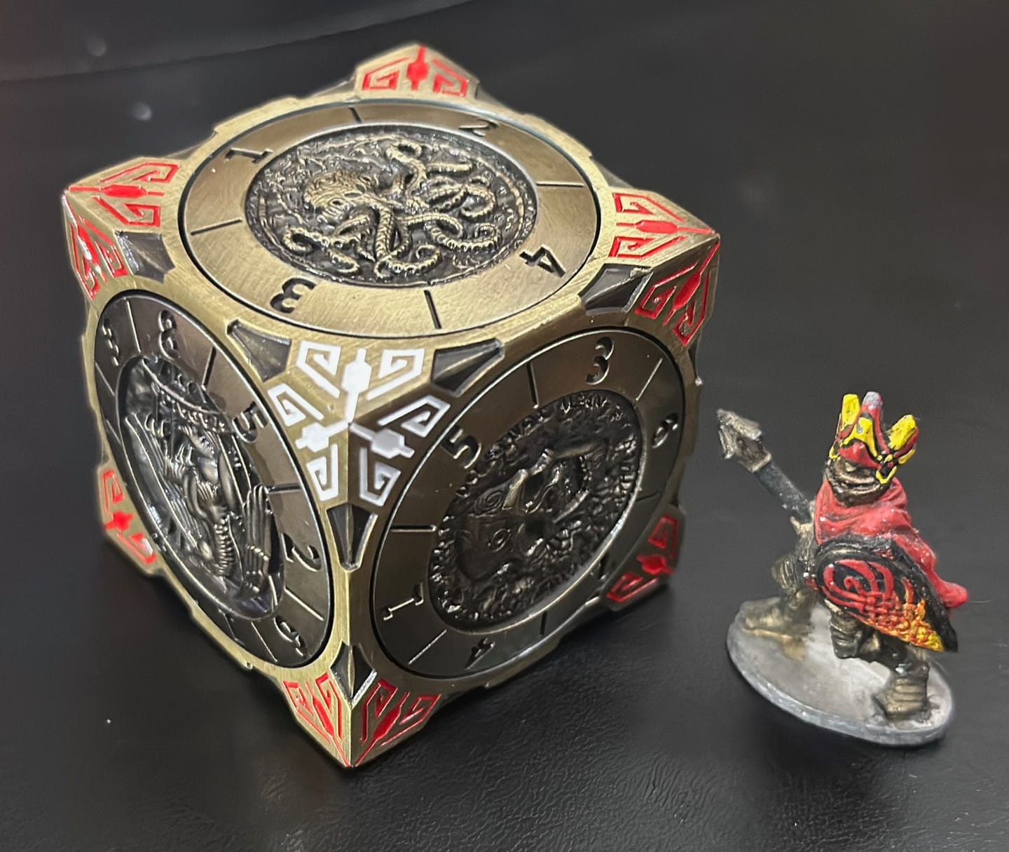 Customer photo review of Masters Dice Relic #001 – 7-in-1 Monster Cube Spinner DND Dice  for Dungeon Masters & True Fans