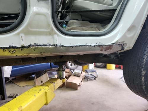 Customer photo review of Sherman Parts LH Rocker Panel 2 Door, Slip On Silverado/Sierra 07-13 | 902-02L