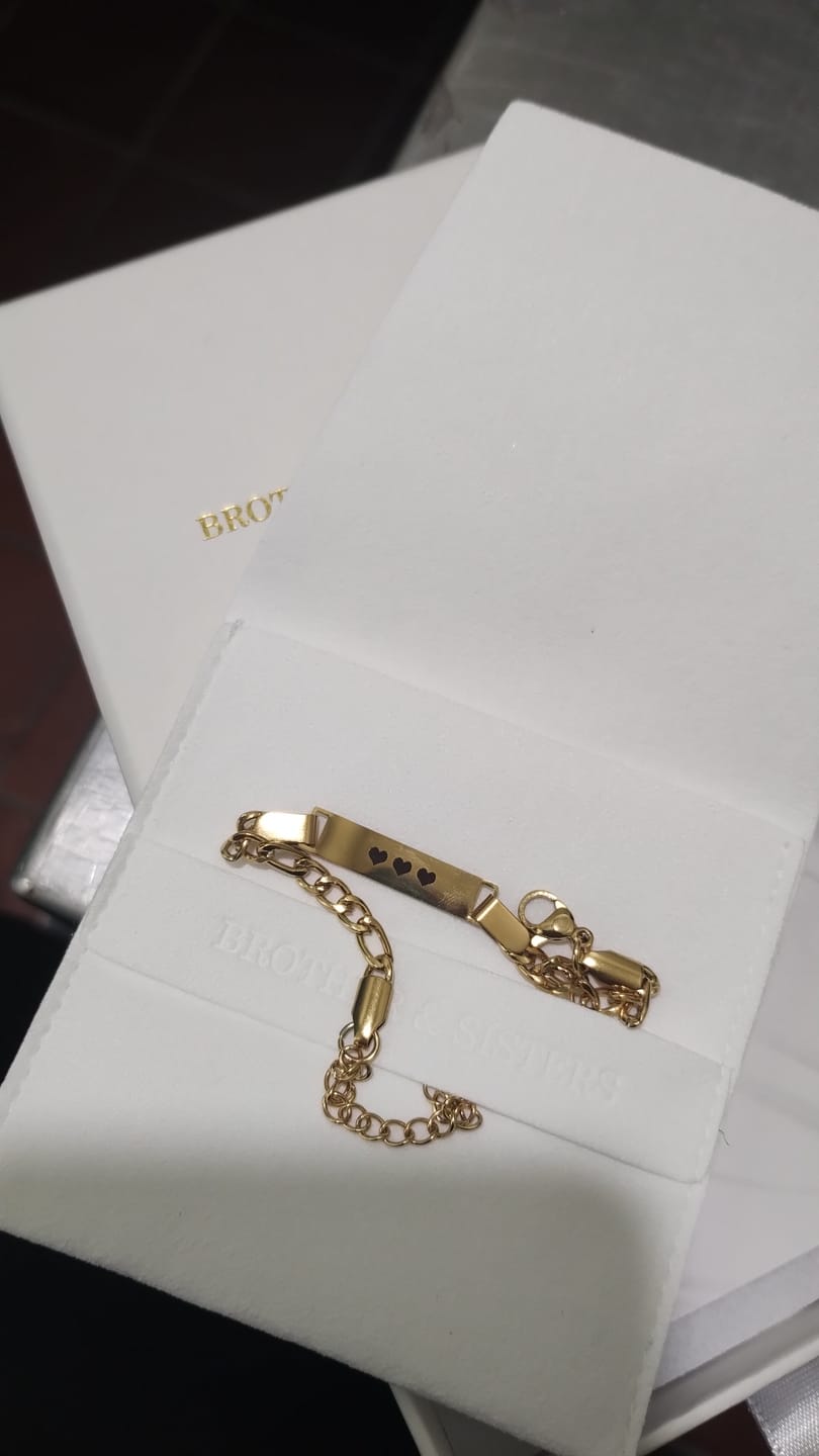Customer photo review of Baby Name Bracelet
