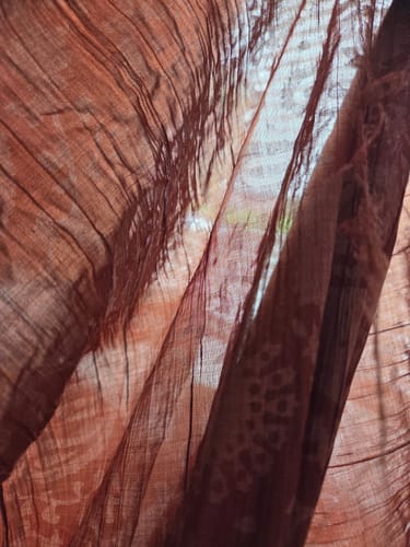 Customer photo review of LIVE Per 3 Metres, Poly Cotton Print Jacquard 'RUST' 15/06/25