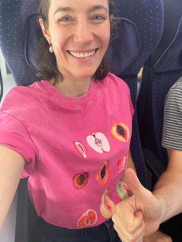 Customer photo review of fruits Unisex Tee