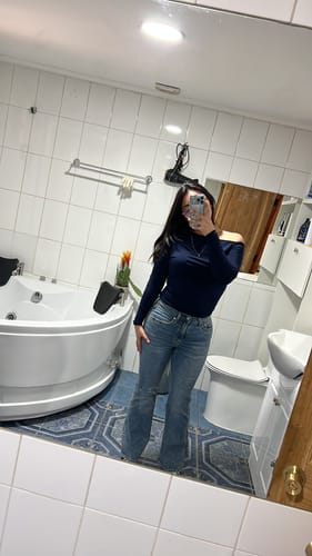 Customer photo review of TOP AURORA AZUL MARINO