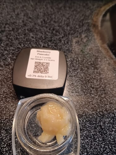 Customer photo review of Blueberry Pancake THCA Crumble