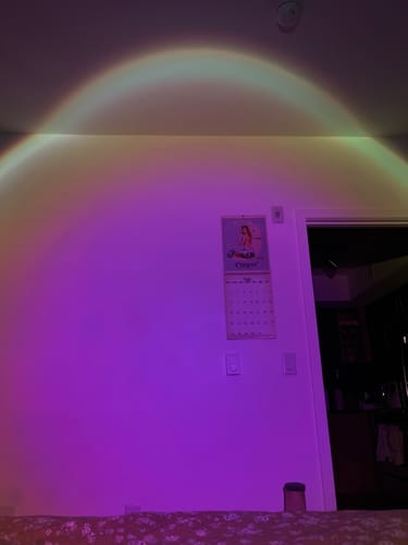 Customer photo review of Golden Hour Sunset Lamp