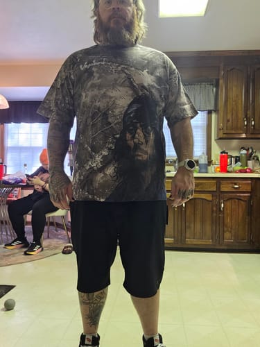 Customer photo review of ANIME CAMO TEES V2