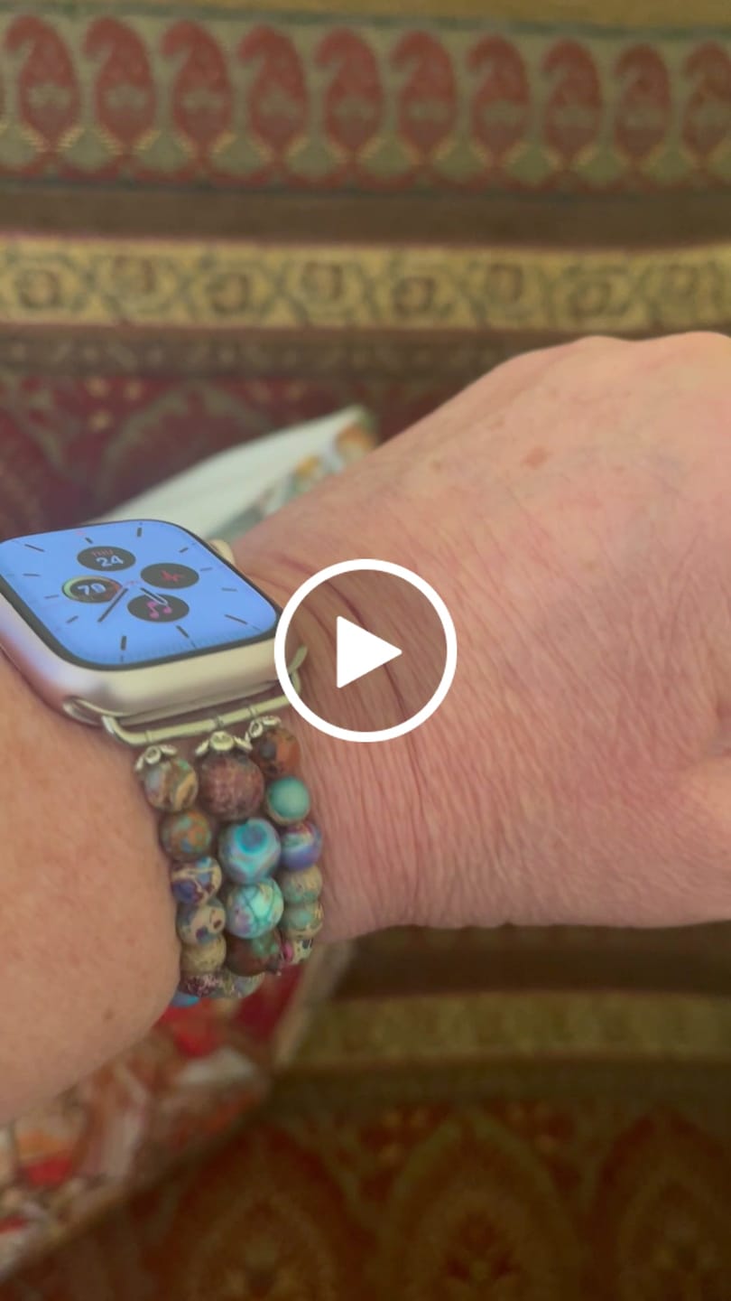 Customer video review of Wisteria Wonder Jasper Stretch Watch Strap