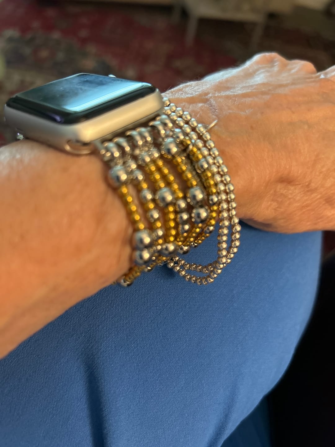 Customer photo review of Eternal Glow Stretch Apple Watch Strap