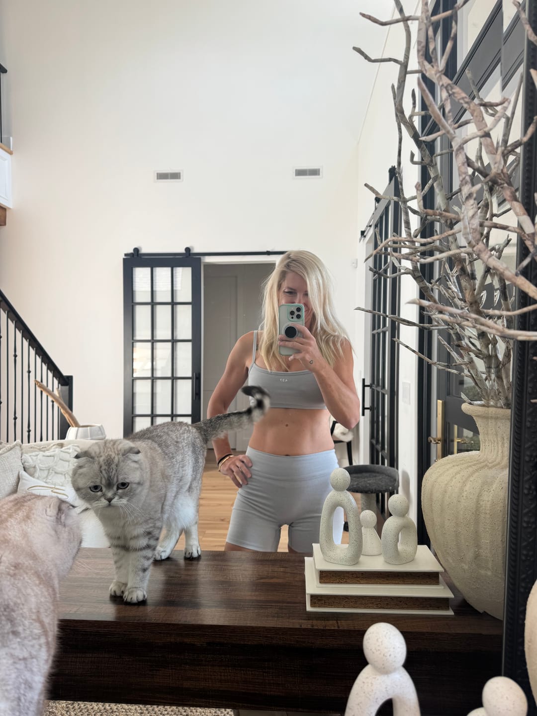 Customer photo review of The Micro Bra / Heather-Grey