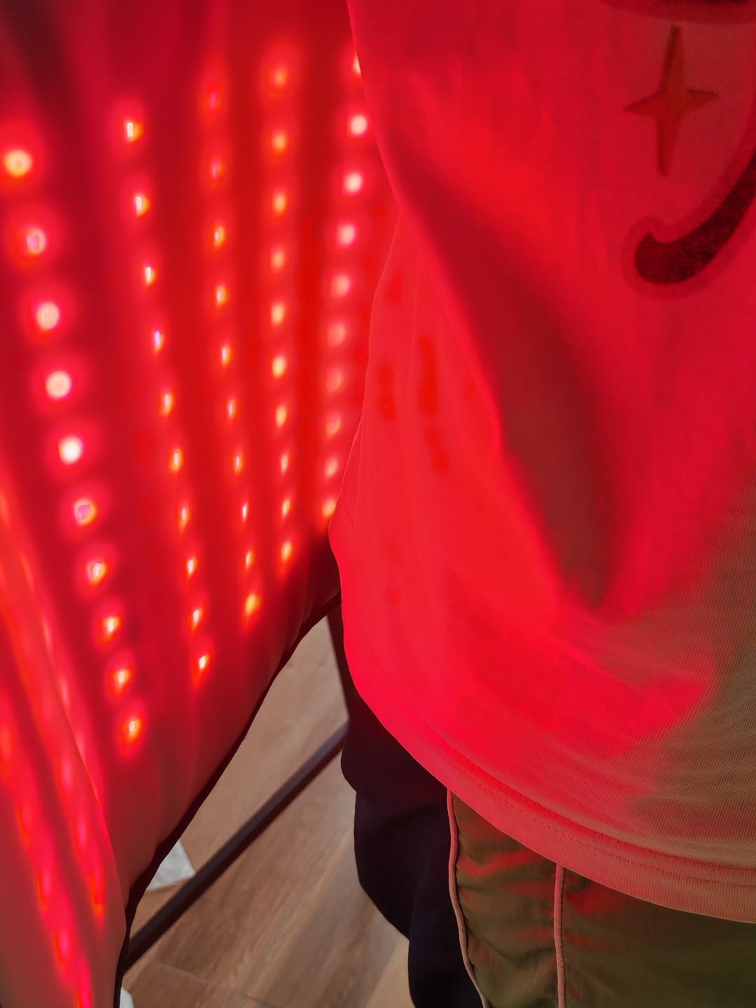 Customer photo review of LumyHealth Red Light Therapy Pad