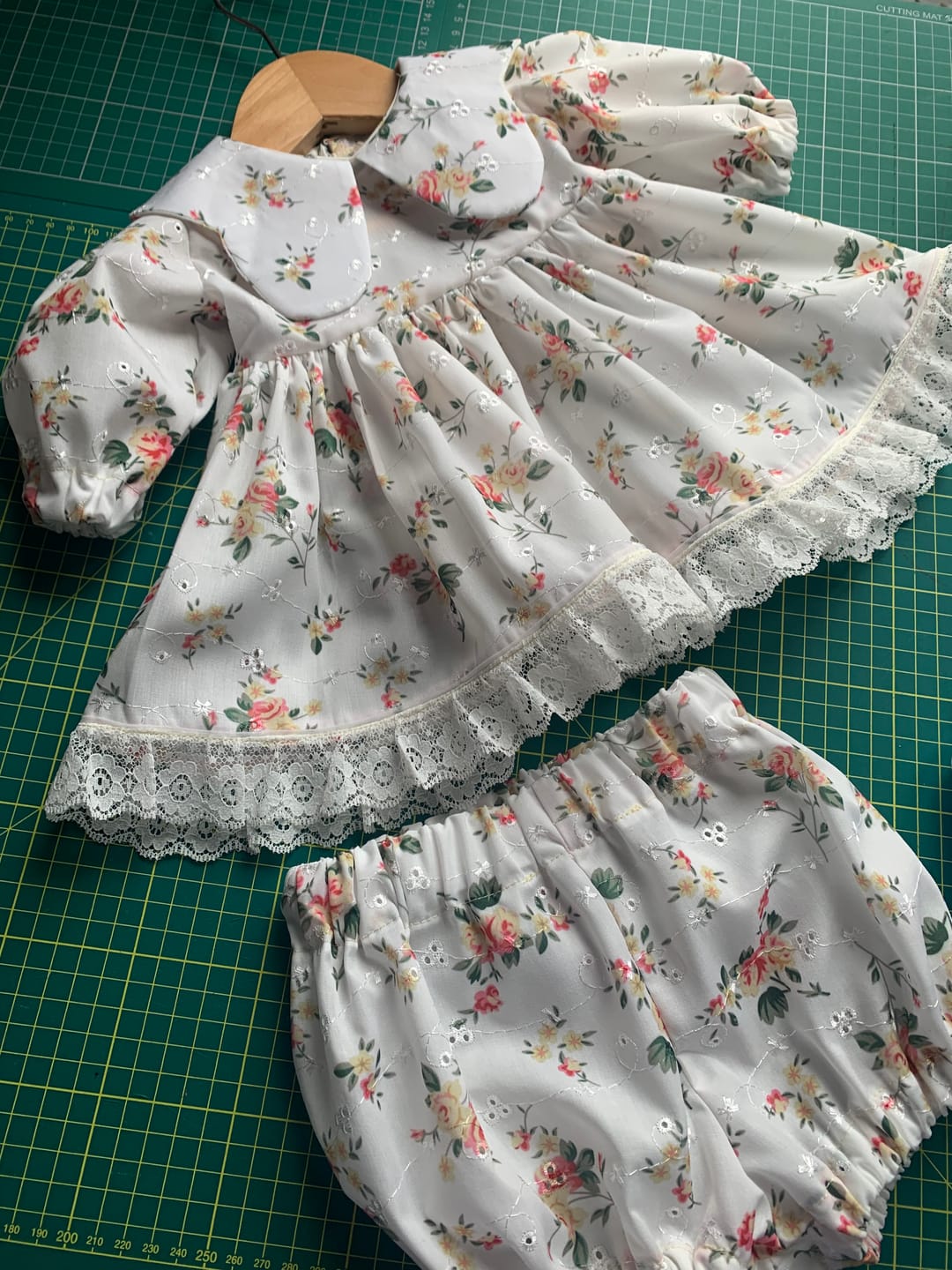 Customer photo review of Blooming Bouquets Broderie Anglaise Polycotton Fabric