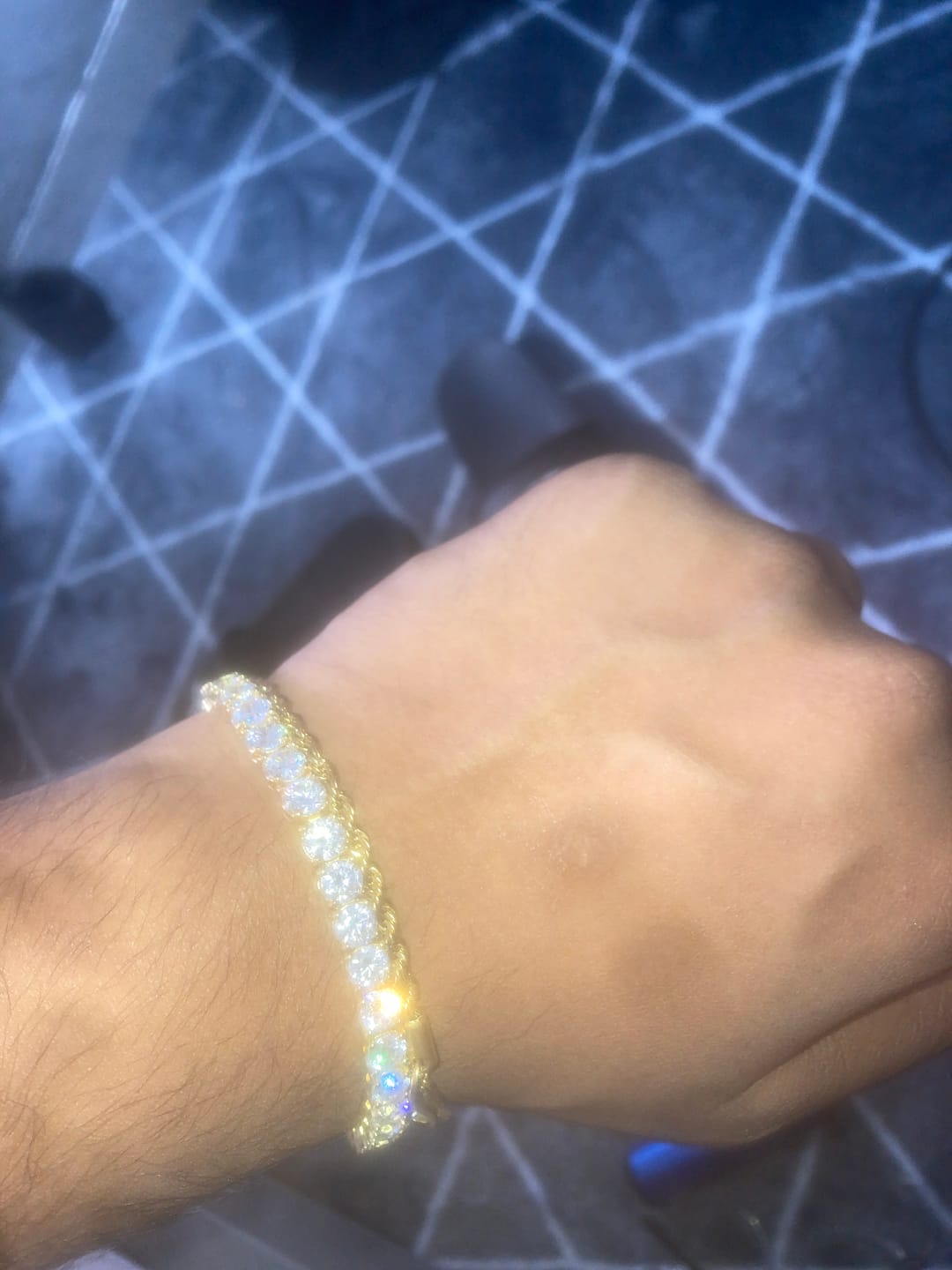 Customer photo review of 3mm Rope Bracelet - Gold