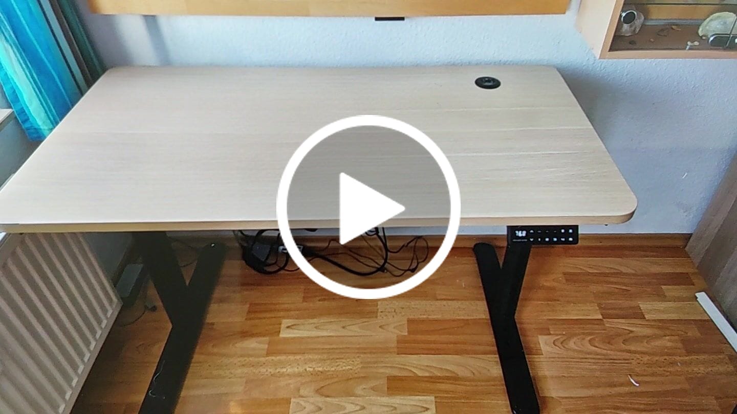 Customer video review of Maidesite EL2 Plus Art - Tischgestell Elektrisch Höhenverstellbar