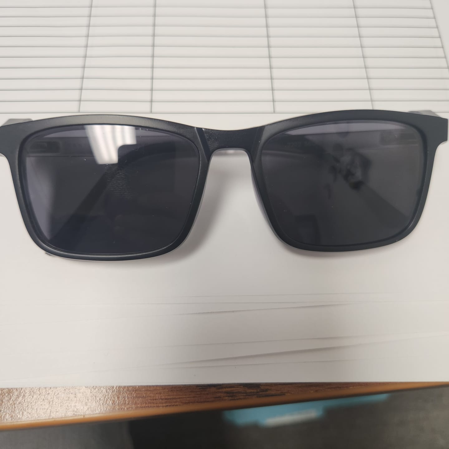 Customer photo review of Brown Magnetic Clip-on | Black Frame