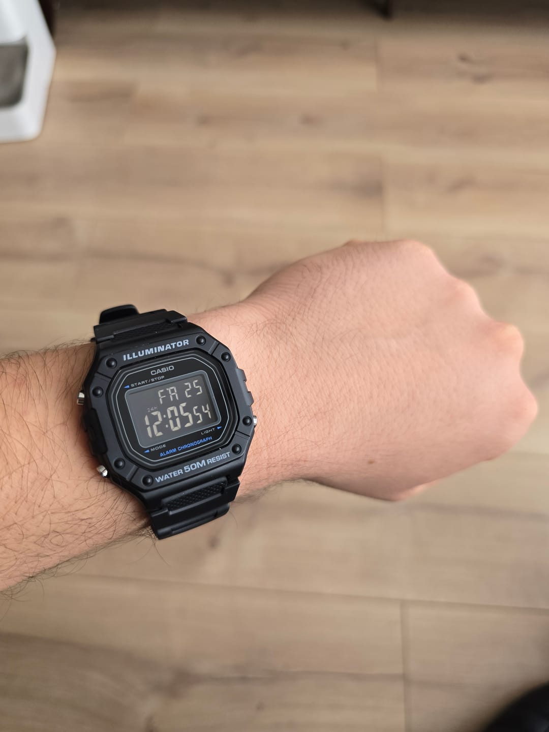 Customer photo review of Reloj Casio Vintage W-218H-1BVDF Pantalla Negativa