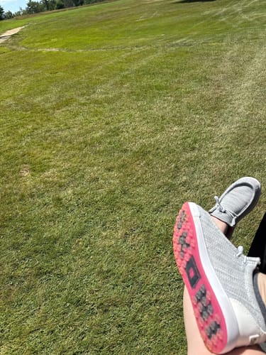 Customer photo review of SKŌNI Men's Golf Shoe - Grey/Pink