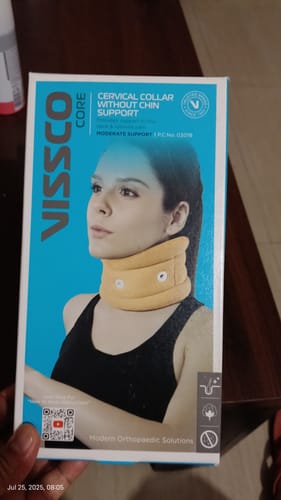 Customer photo review of Cervical Collar With Chin Support | Provides Moderate Support  & Stability to the Neck (Beige)