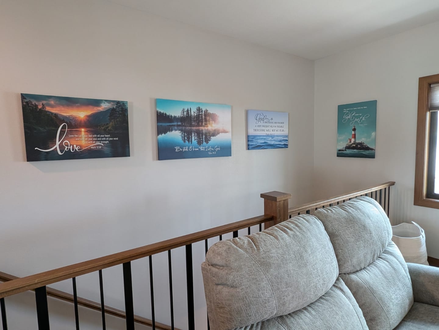 Customer photo review of Mark 12:30 Love The Lord Your God With All Your Heart Wall Art Canvas