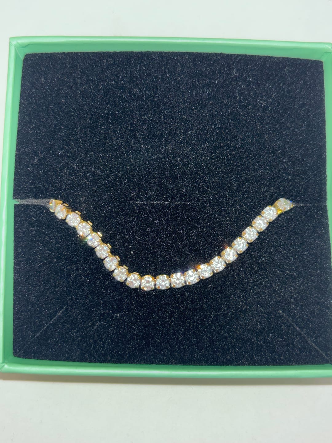 Customer photo review of Hi-Life Tennis Armband 14K Vergoldet