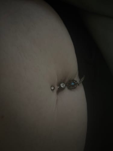 Customer photo review of Boho Dreams Navel Bars