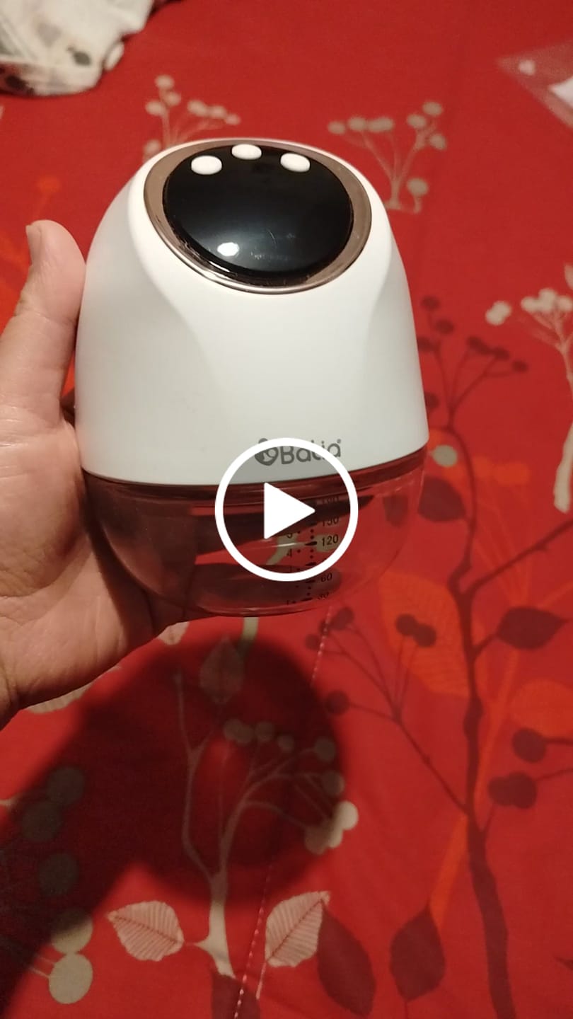 Customer video review of Extractor de leche inalámbrico