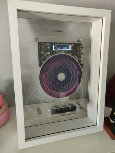 Customer photo review of M1 Music Frame CD Player With Bluetooth