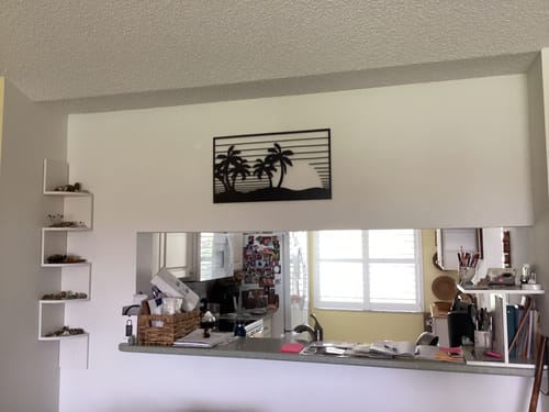 Customer photo review of Sunset Palms Wall Art
