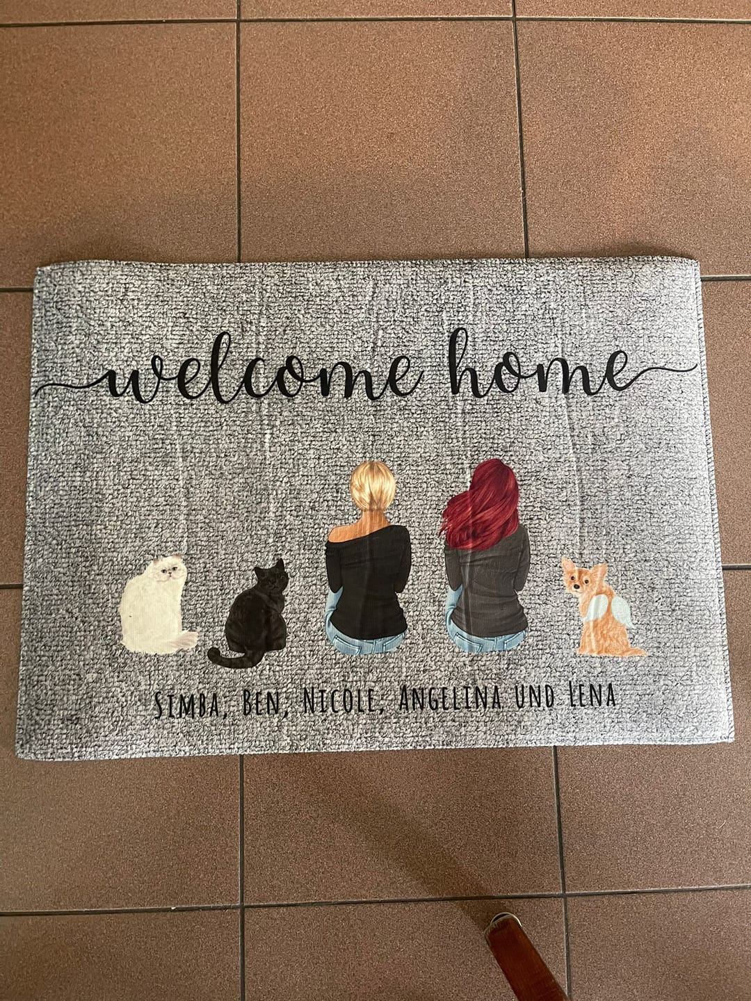Customer photo review of Pärchen - Individuelle Fußmatte