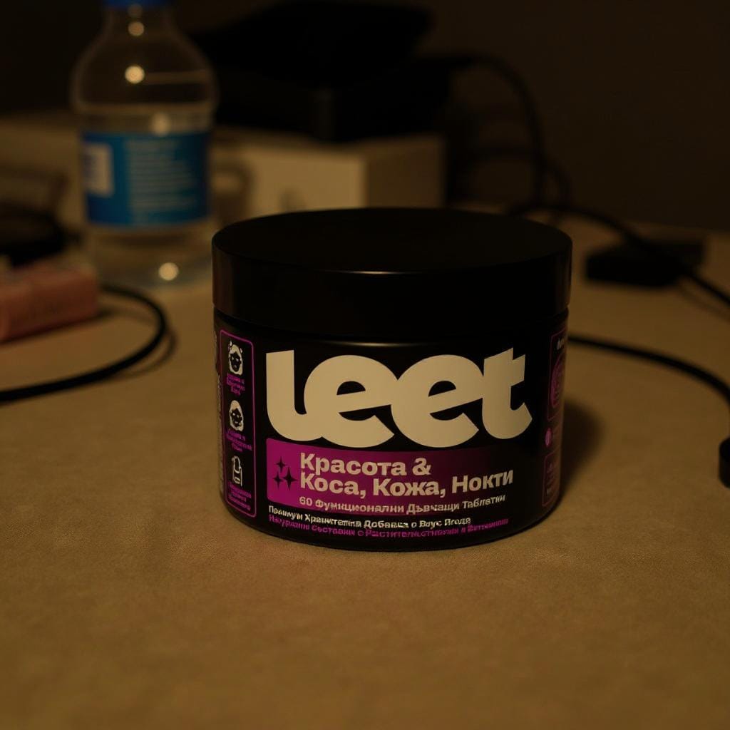 Customer photo review of Leet Красота - 60 Дъвчащи бонбони с Колаген, Биотин и Хиалурон