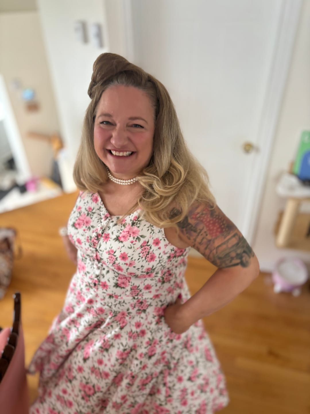 Customer photo review of Jupon Sous Robe Vintage Blanc