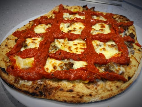 Customer photo review of Sourdough Pizza Bases