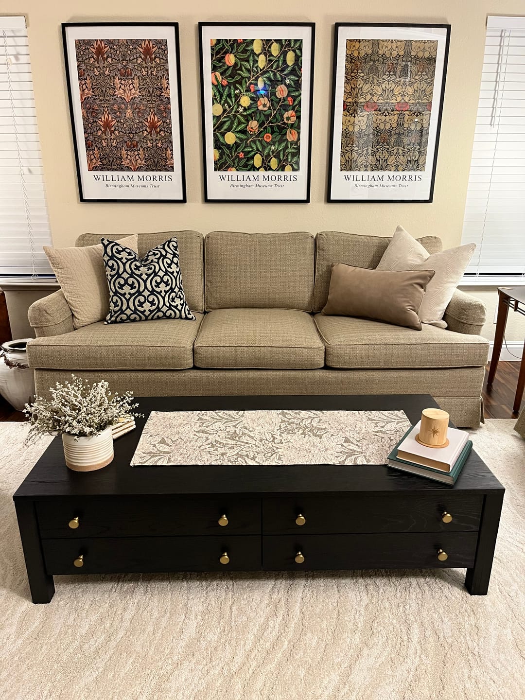 Customer photo review of William Morris 3 Piece Wall Art Set Home Decor