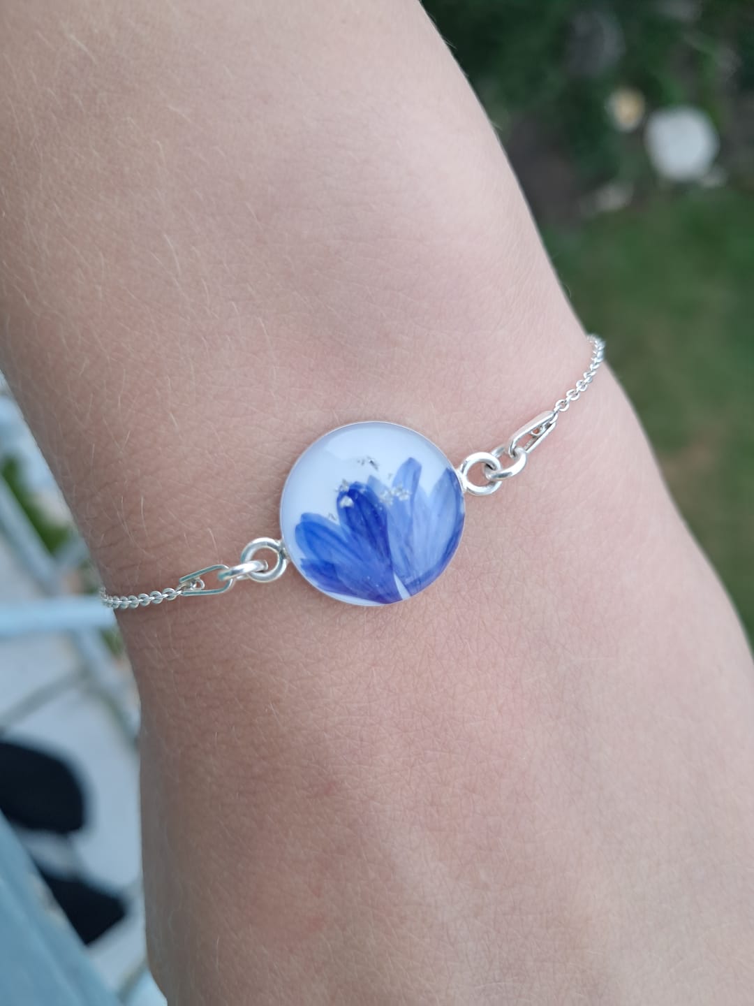 Customer photo review of Armkette mit Kornblume