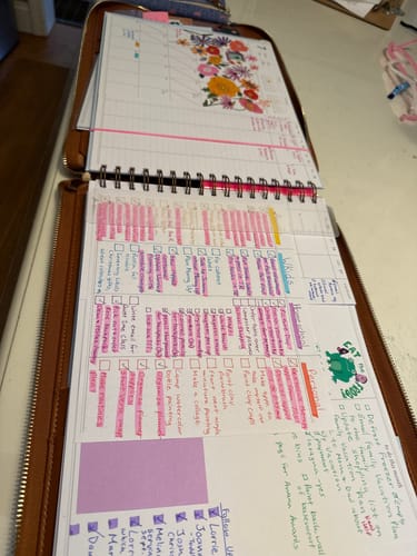Customer photo review of Vertical Week + Month Planner, 2025-2026 | Bless Your Heart