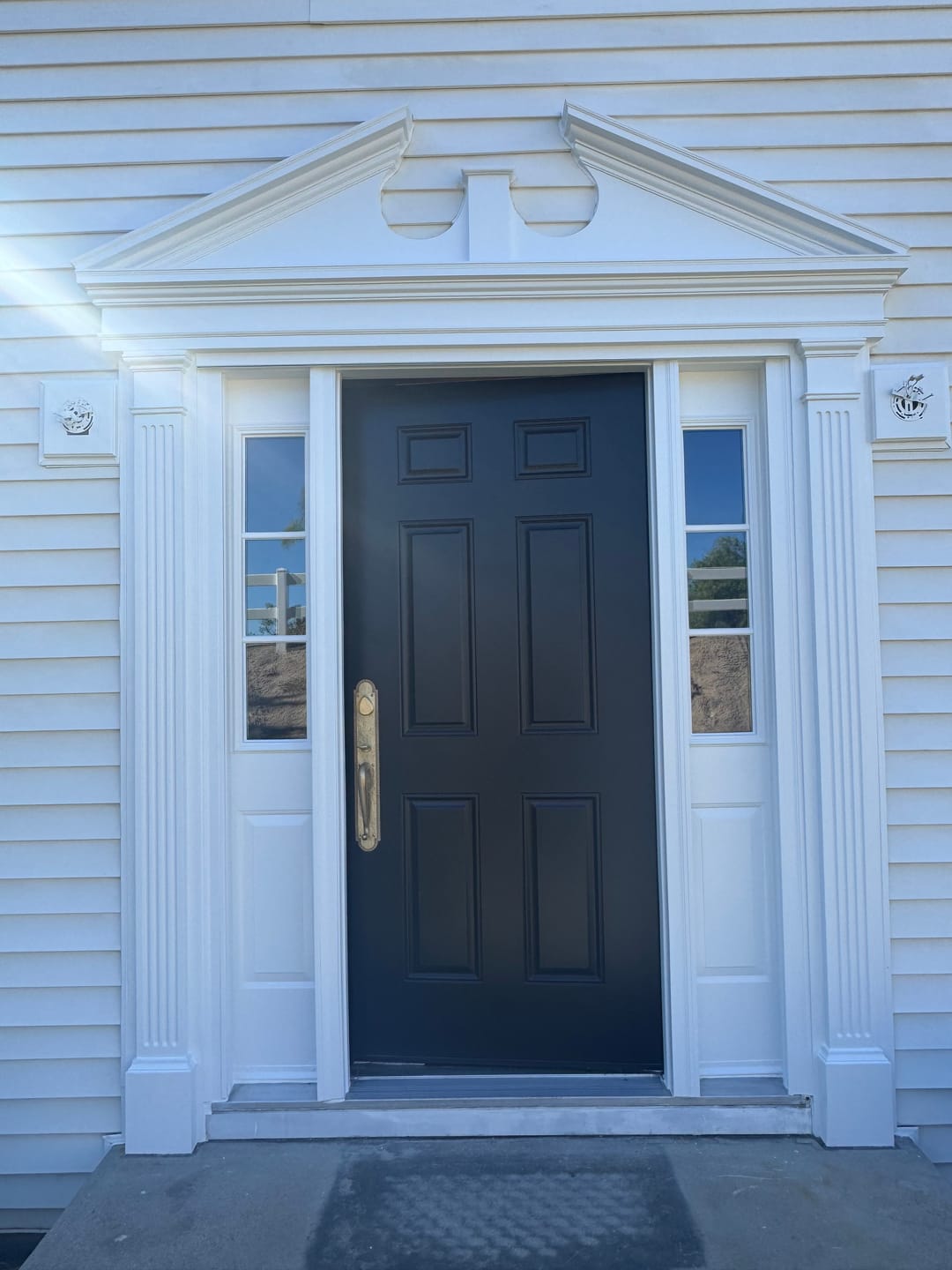 Customer photo review of Clear 3 Lite Glass and Frame Kit (Half Sidelite 10" x 38" Frame Size)
